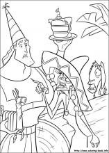 The emperors new groove coloring pages on coloring