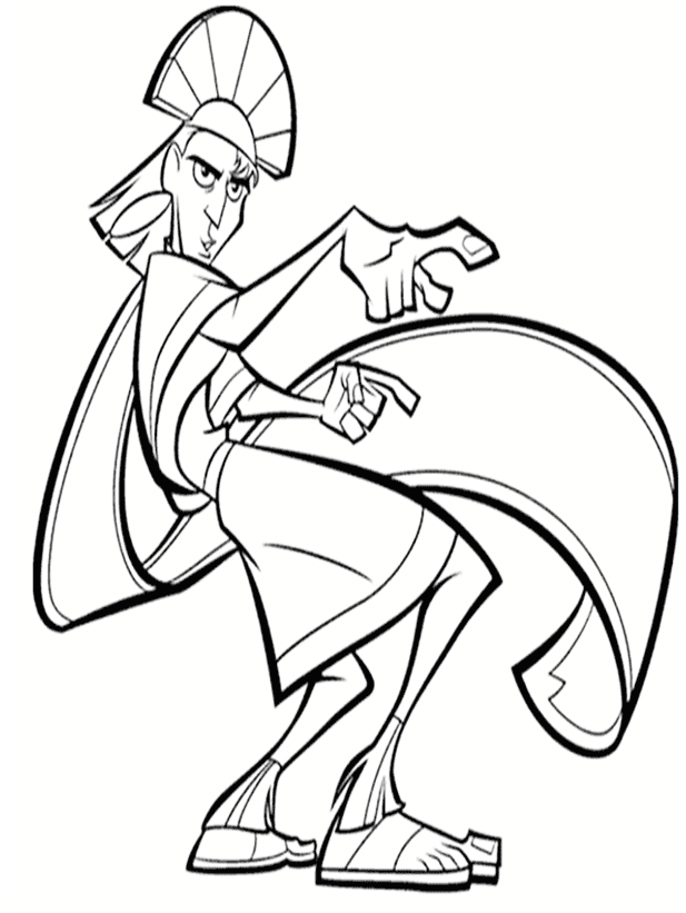 Emperors new groove coloring pages