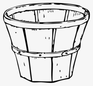 Wood bushel basket like we used to pick apples in