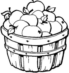 Apple basket coloring pages eas apple baskets coloring pages coloring pages for ks