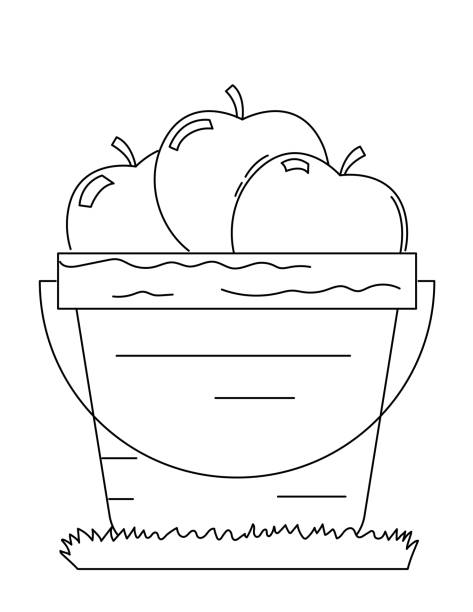 Empty bushel basket stock illustrations royalty