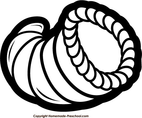 Empty cornucopia clipart