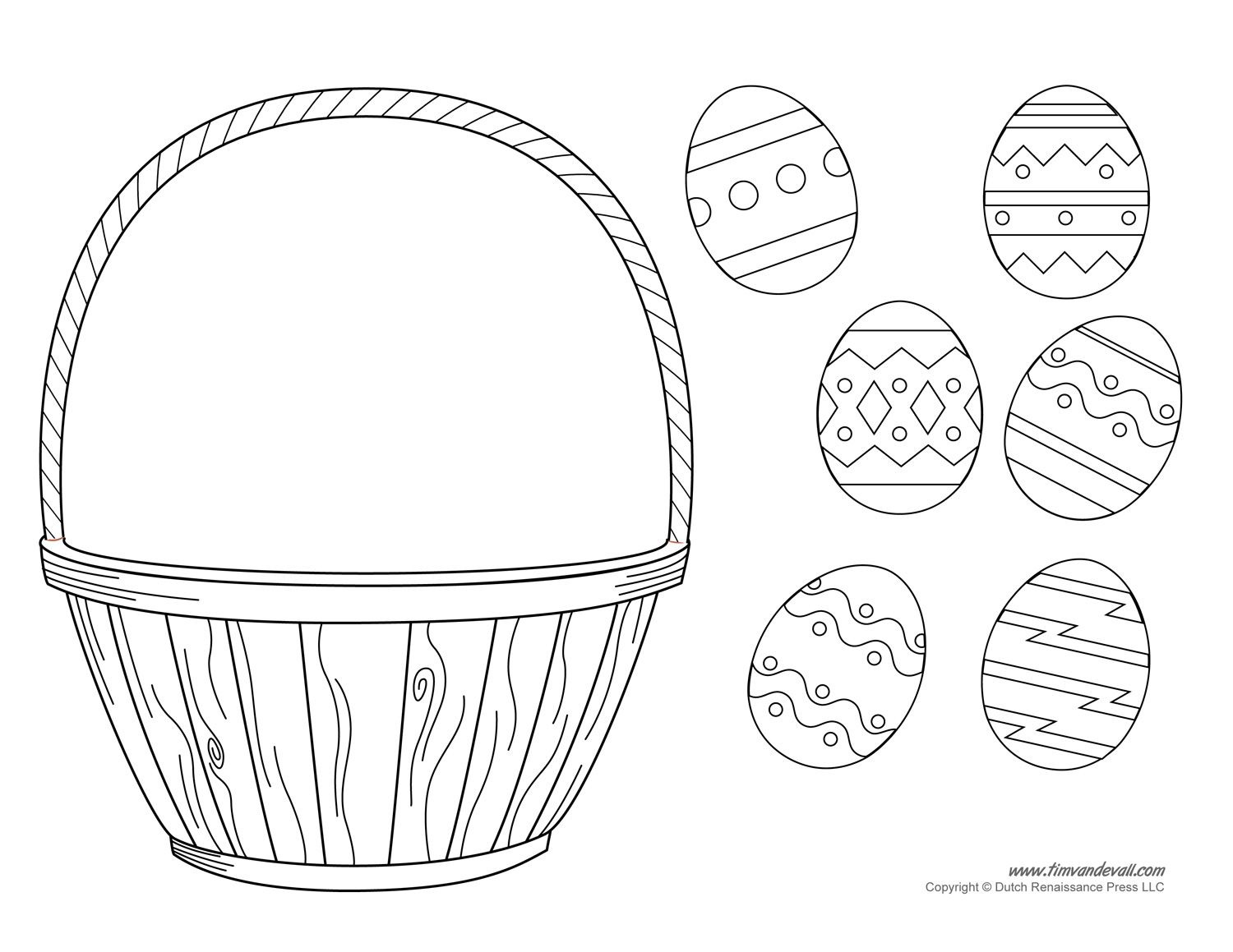 Easter basket template easter basket clipart easter craft â tims printables