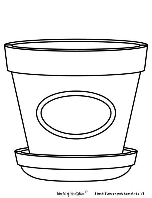 Flower pot templates