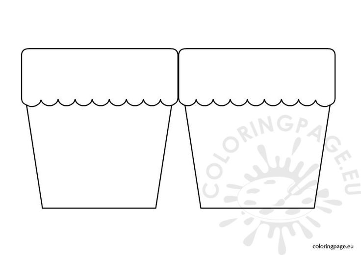 Flower pot template card templates printable mothers day card template card template