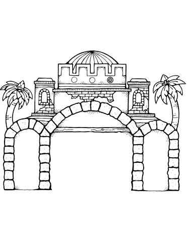 Nativity stable coloring page free printable coloring pages