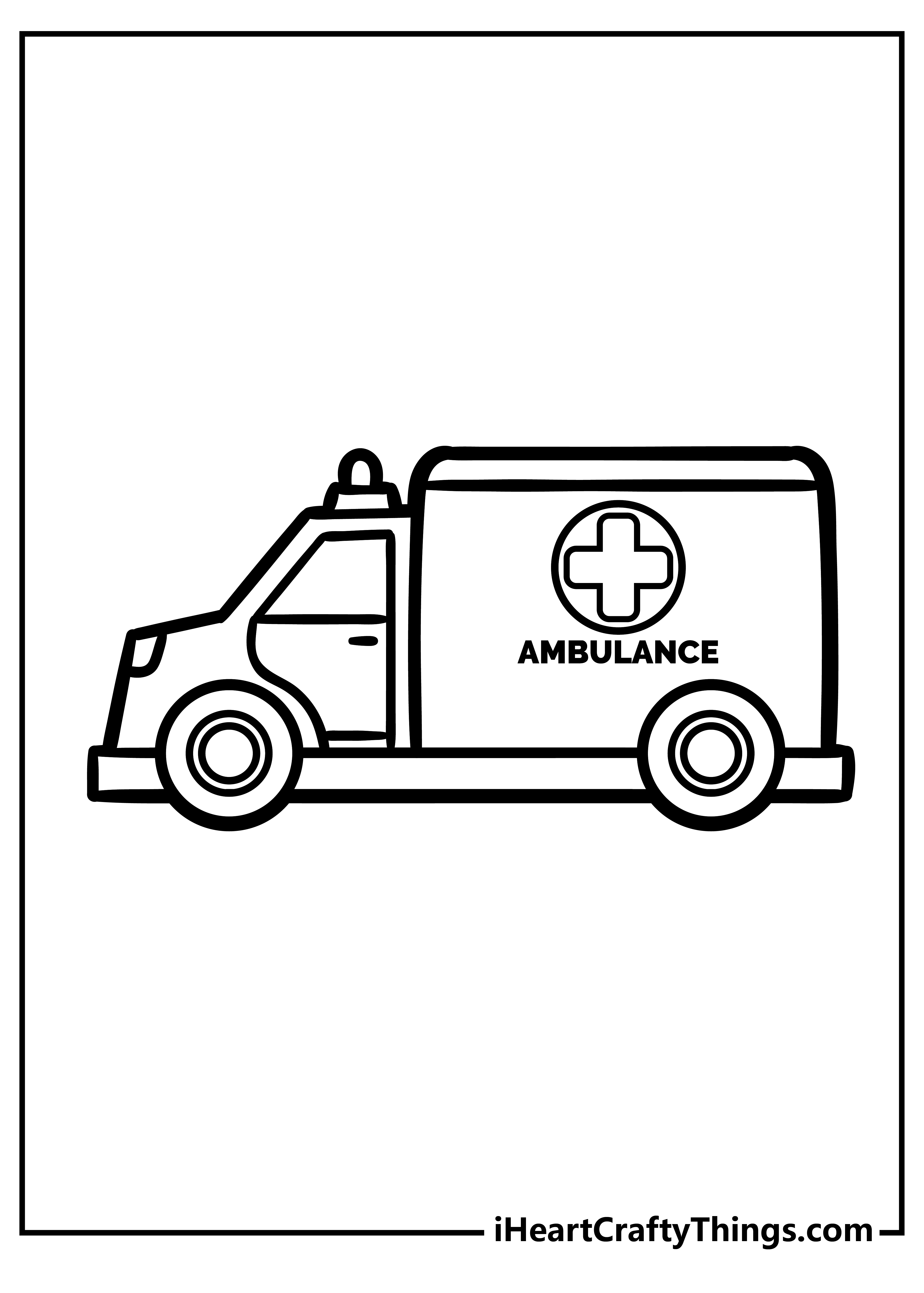 Ambulance pages free printables