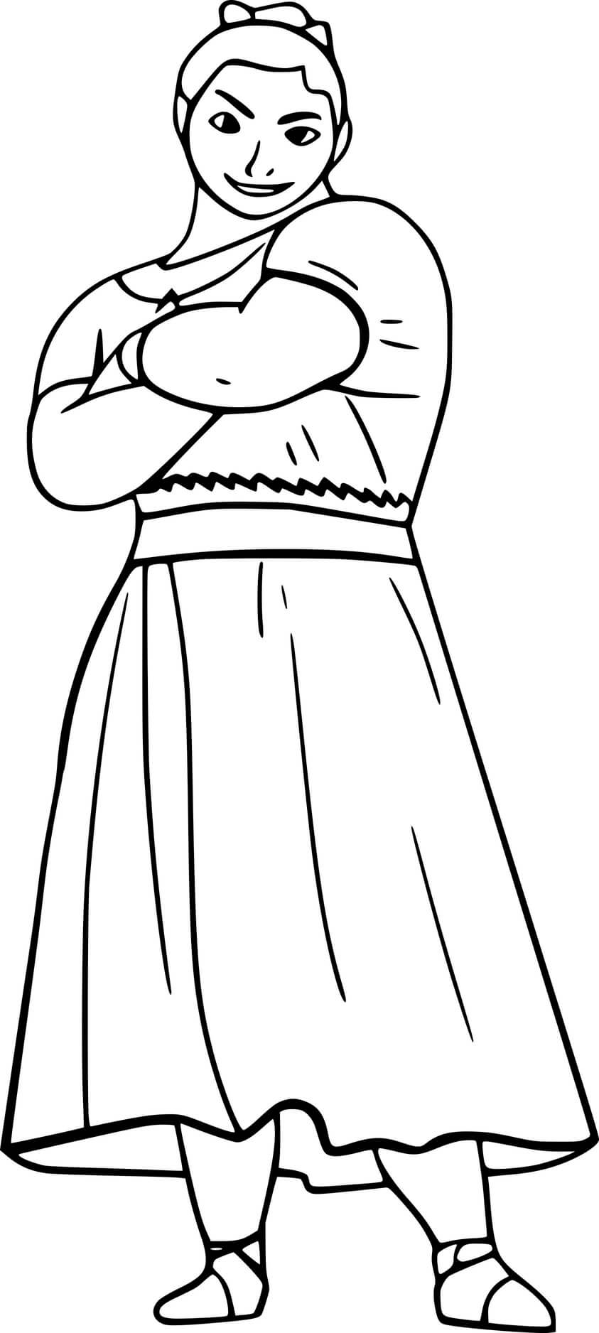 Luisa madrigal coloring pages encanto