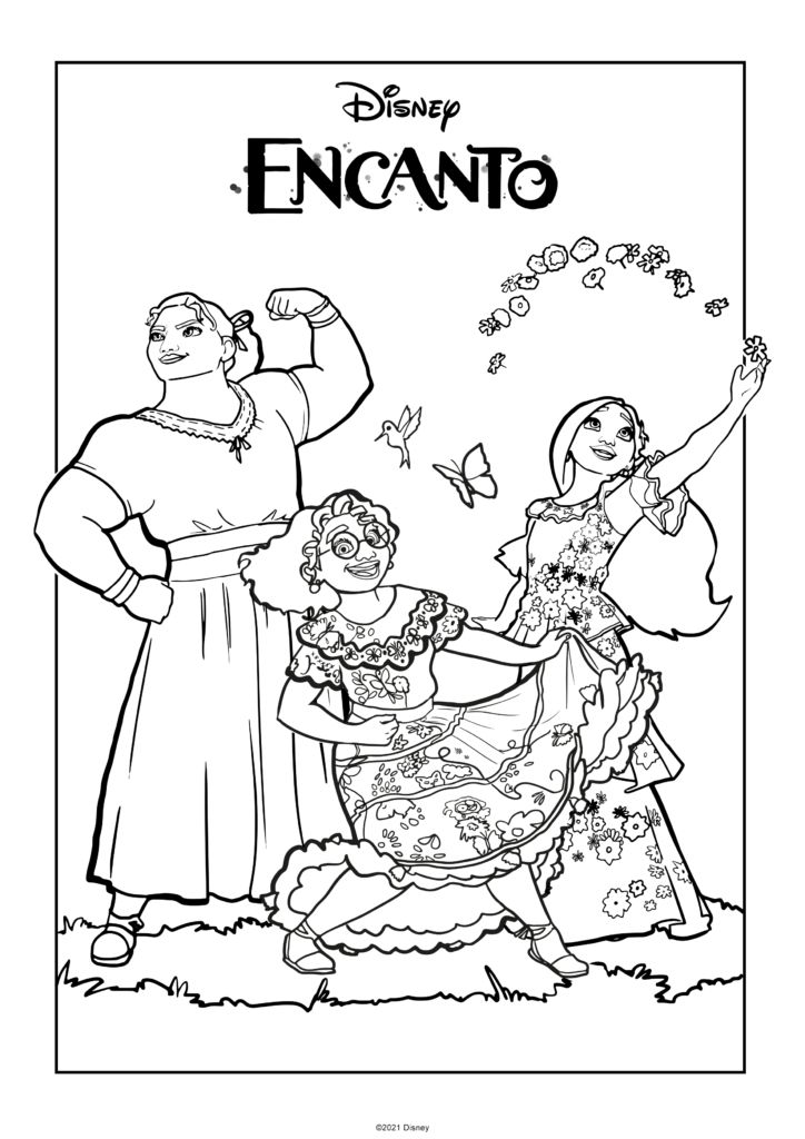 Free printable disney encanto coloring pages free coloring pages disney coloring pages coloring pages