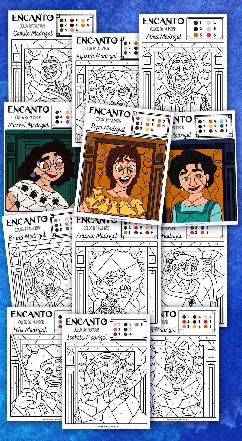 Free encanto coloring sheets