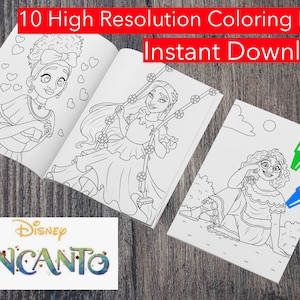 Encanto mirabel coloring pages for kids printable pdf files print and color birthday gift