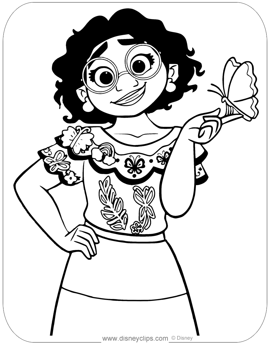 Free printable encanto coloring pages in pdf