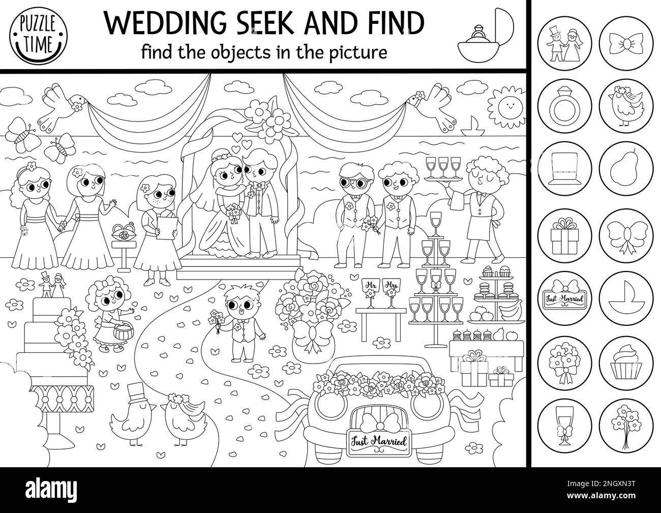 Find hidden objects stock vector images