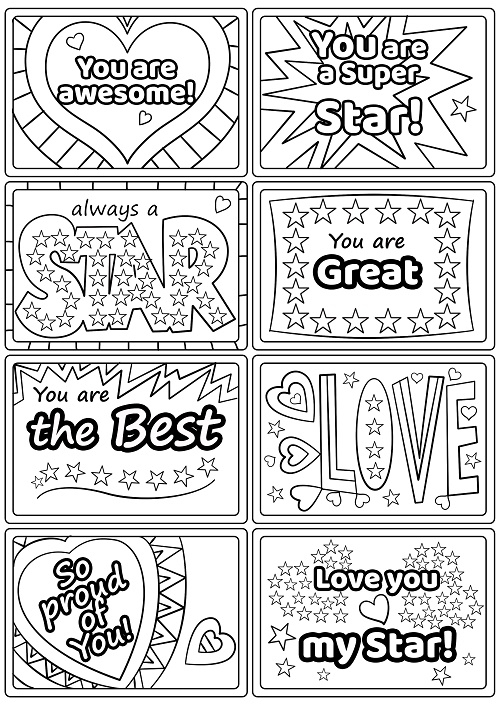 Printable lunch box notes with inspirational messages free printable papercraft templates