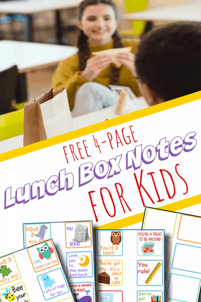 Free lunch box notes for kids