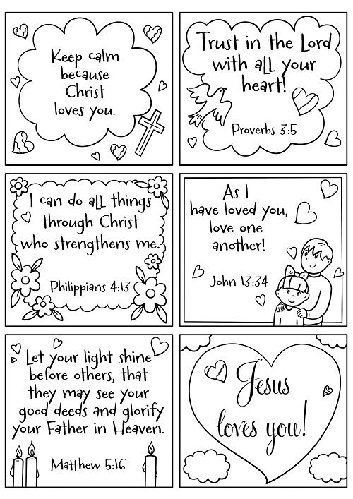 Christian lunch box notes to print and color free printable papercraft templates bible verses for kids bible lessons for kids bible for kids