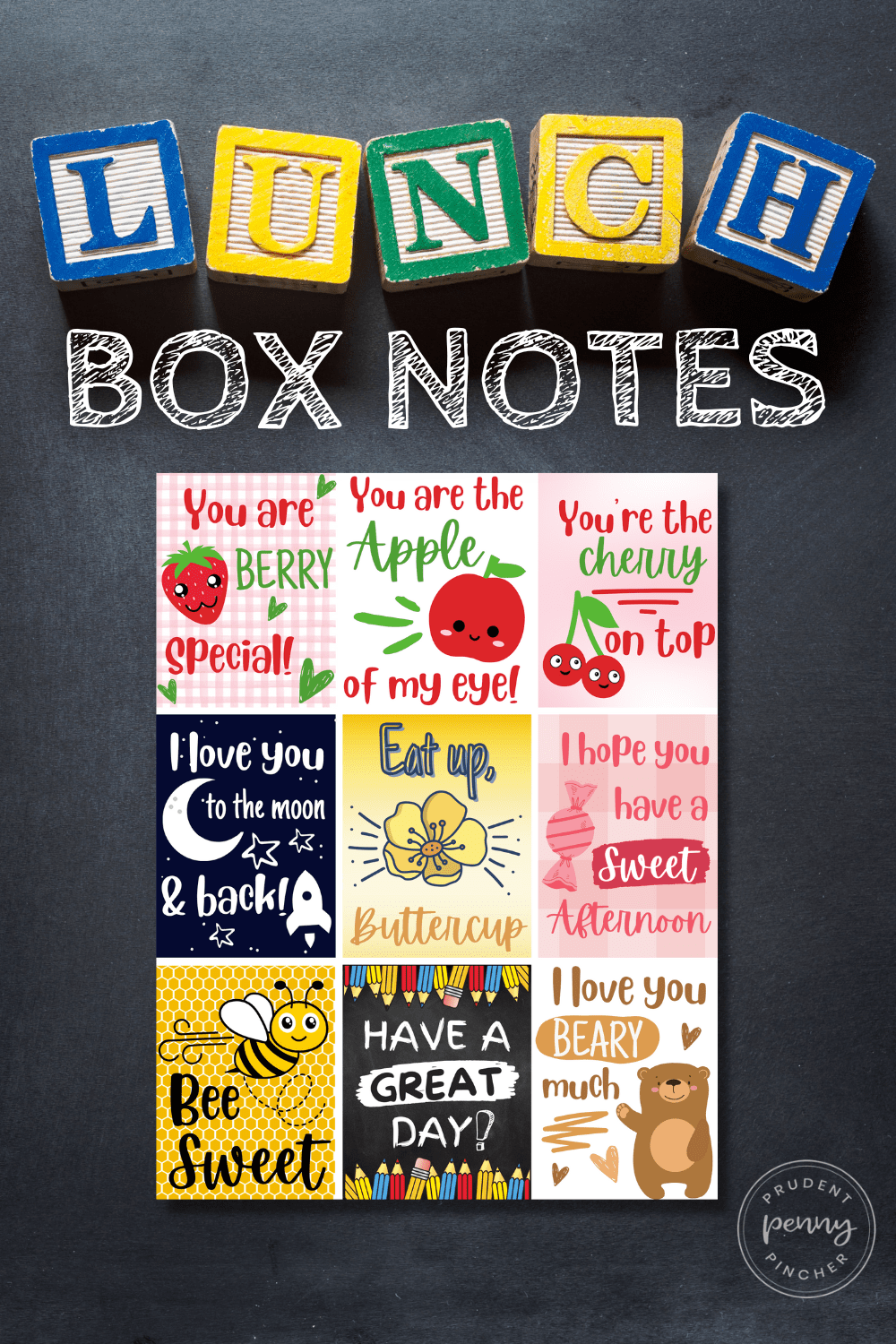 Free printable lunch box notes for kids