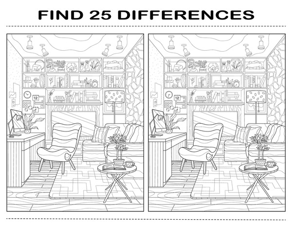 Imãgenes fotos de stock objetos en d y vectores sobre black and white cartoon of finding differences
