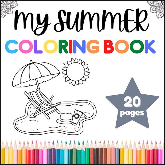 End of year coloring pages summer coloring book end of