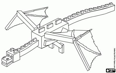 Ender dragon the dragon from minecraft coloring page minecraft ender dragon minecraft coloring pages minecraft printables