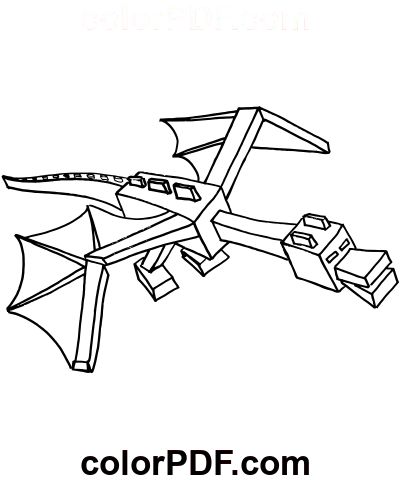Ender dragon â loring pages and books in pdf minecraft loring pages dragon loring page free loring pages