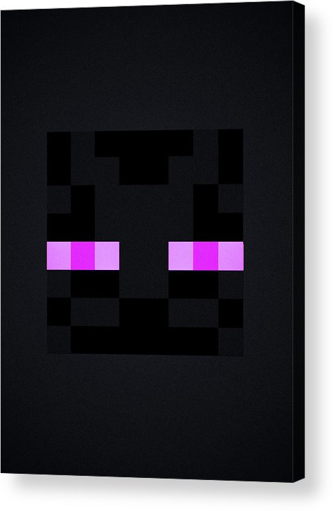 Minecraft enderman acrylic print by abdulrahman yasser