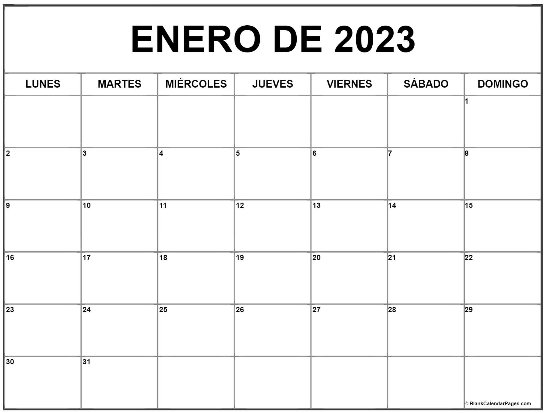 Enero de calendario gratis calendario enero