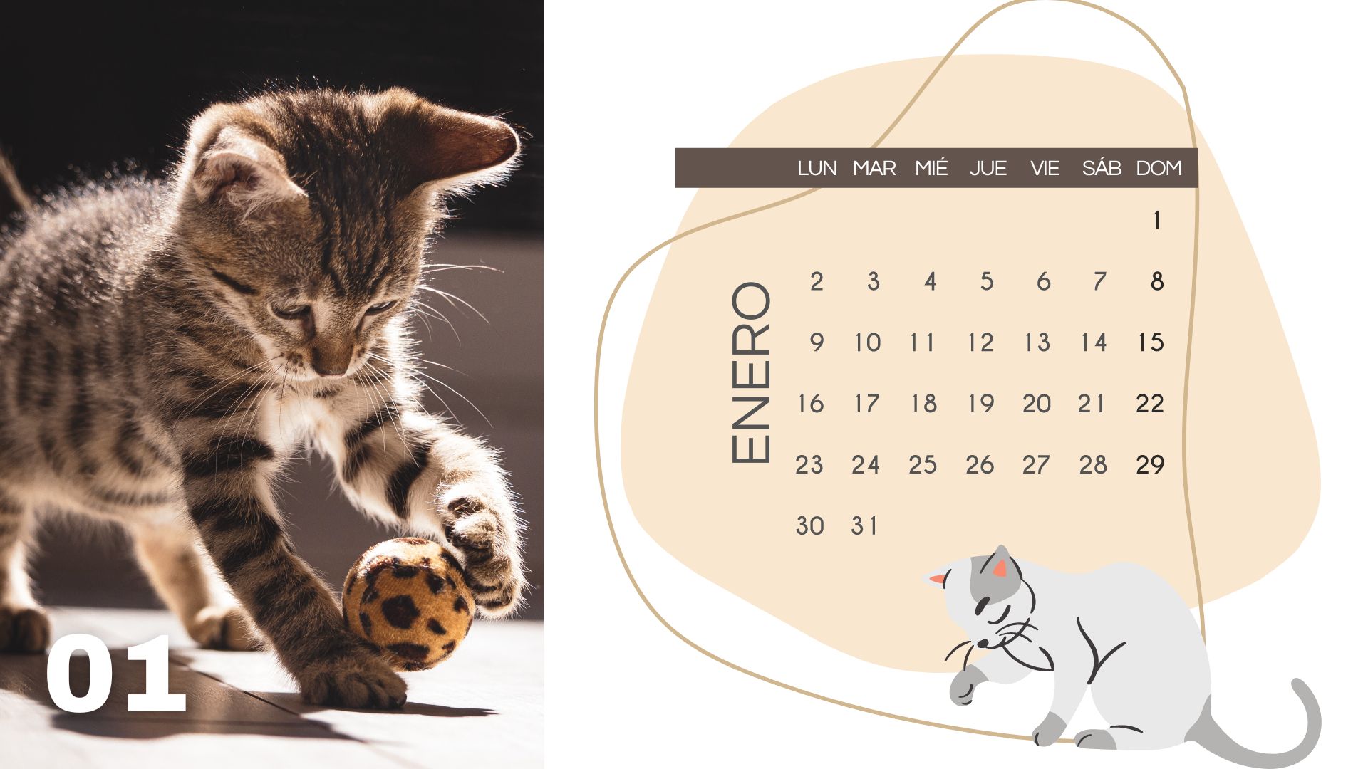Calendario enero para descargar e imprimir gratis