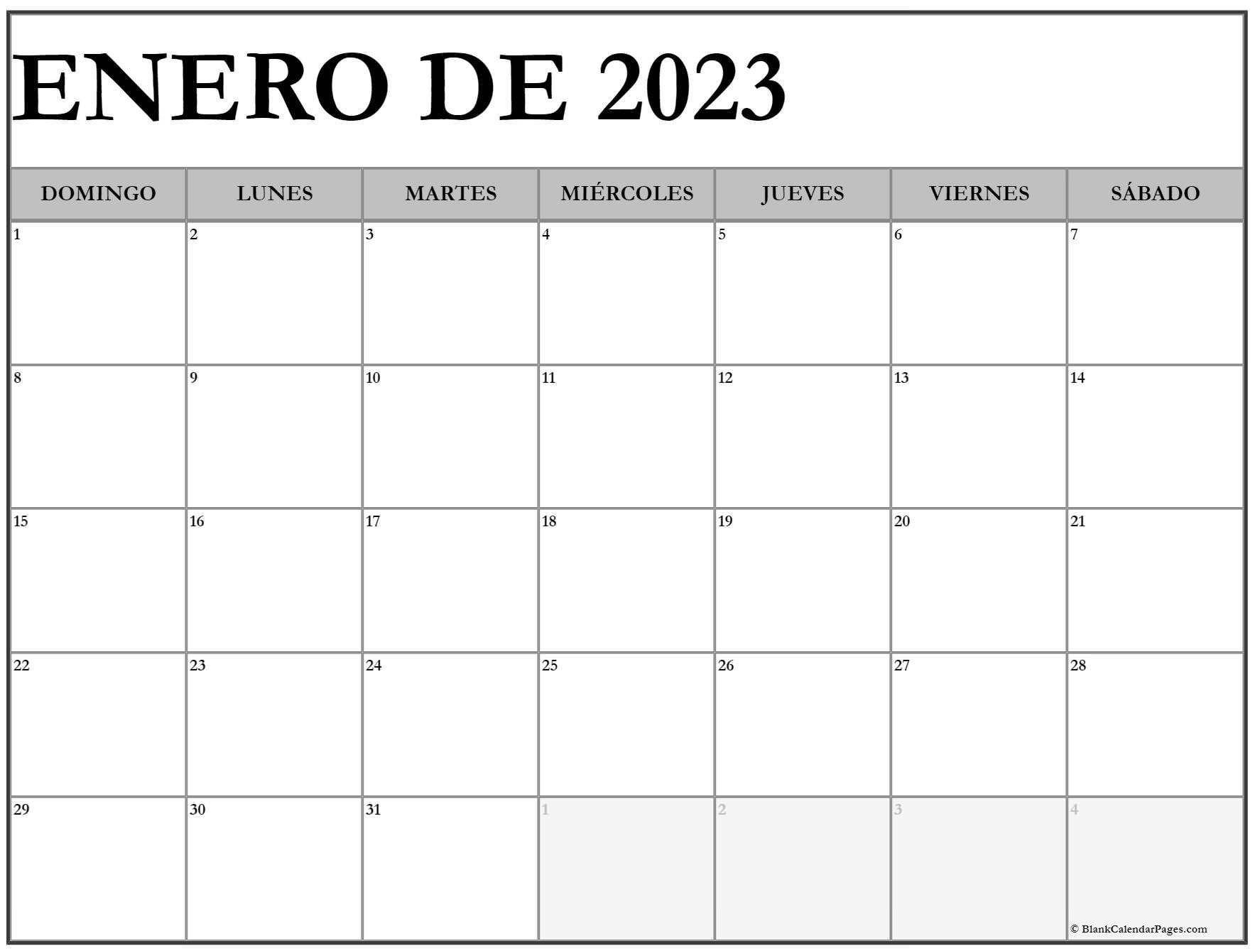 Enero de calendario gratis calendario enero