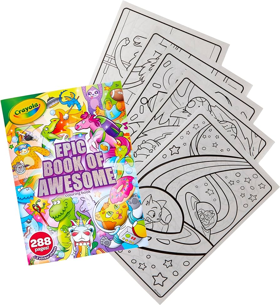 Crayola epic book of awesome all