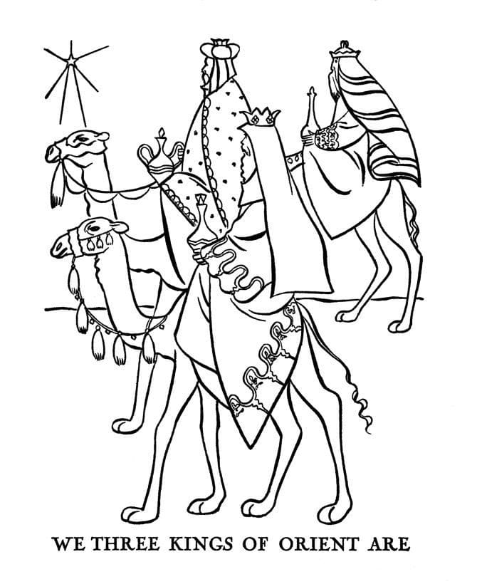 Printable epiphany image coloring page