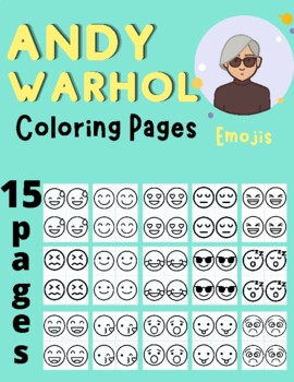 Andy warhol coloring pages emoji coloring pages pop art coloring pages