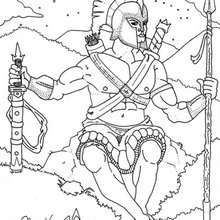 Eros the greek god of love coloring pages