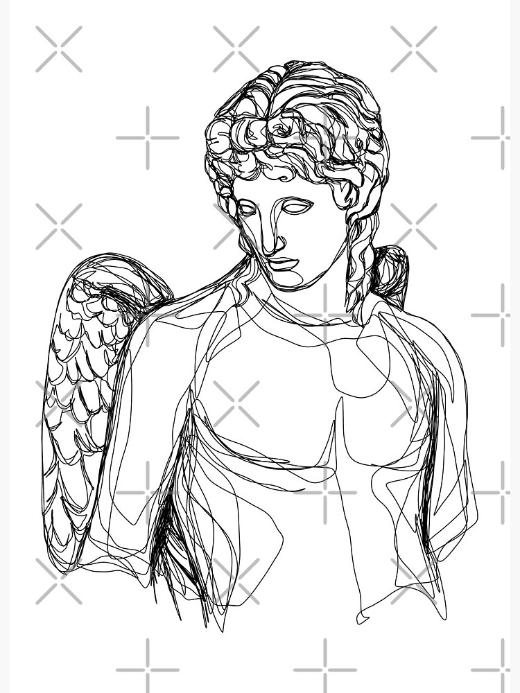 Eros cupid greek god art board print for sale by geo gia