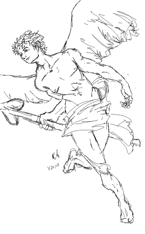 Eros sketch by mystictriana on