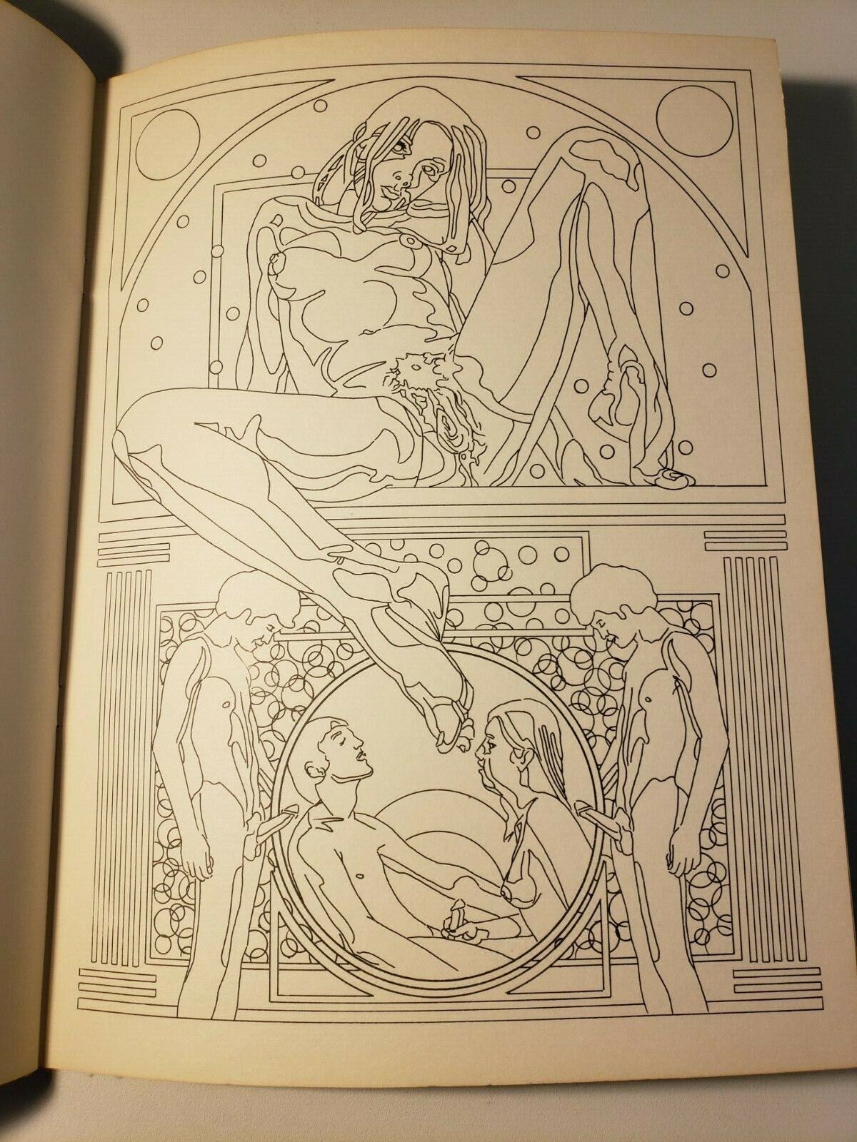 Rare erotic coloring book signed st ed unused fine copy explicit sex