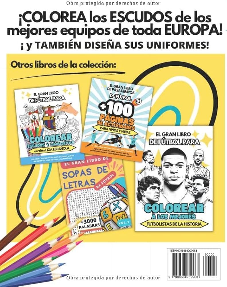 Libro para colorear cudos de los mejor equipos de fãºtbol de europa para niãos y tambiãn uniform diseãa tus propias camisetas flowers mr white libros