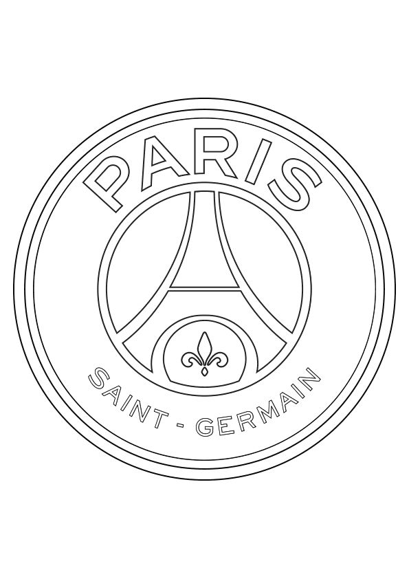 Dibujo para colorear el cudo del paris saint germain futbol para colorear dibujos de cristiano ronaldo cudos dibujo