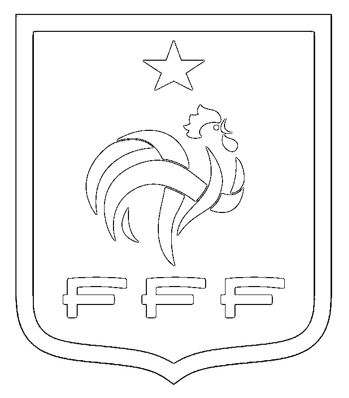 Coloring pages french national soccer team