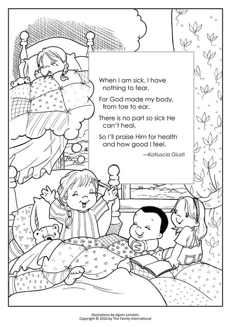 Coloring pages god made my body and a kind deed pdf