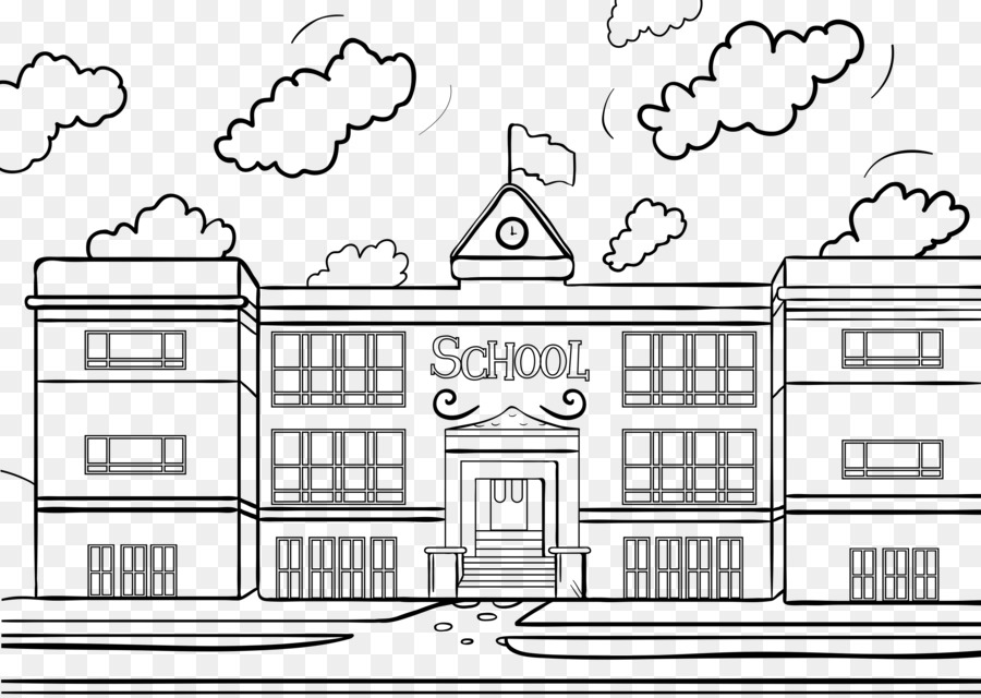 School black and white png download