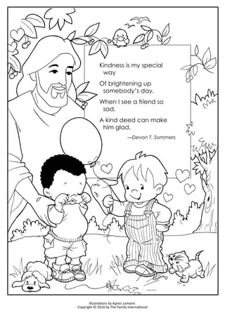 Coloring pages god made my body and a kind deed pdf