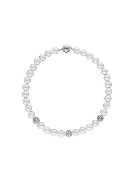 White pearls necklace esfera divina collection pearls