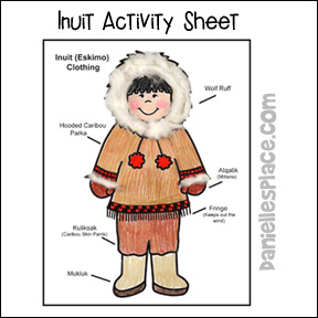 Eskimo activity sheet