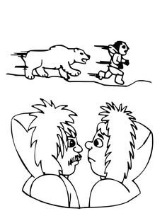 Eskimo girl coloring pages