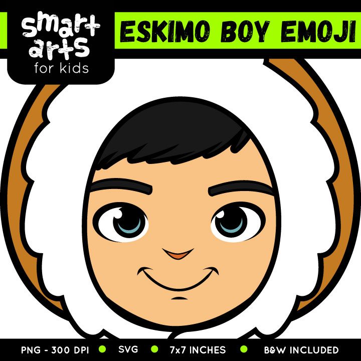 Eskimo boy emoji clip art