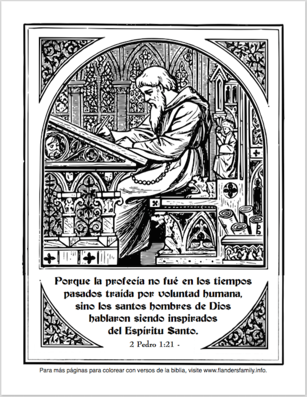 Bible prophecy coloring page reading gods word