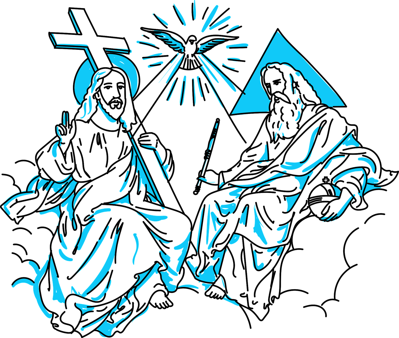 Dios jesãºs espãritu santo