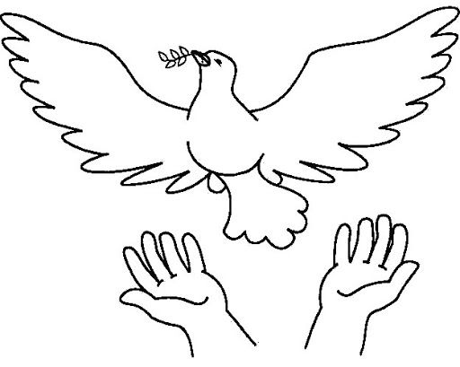 Espiritu santo para colorear