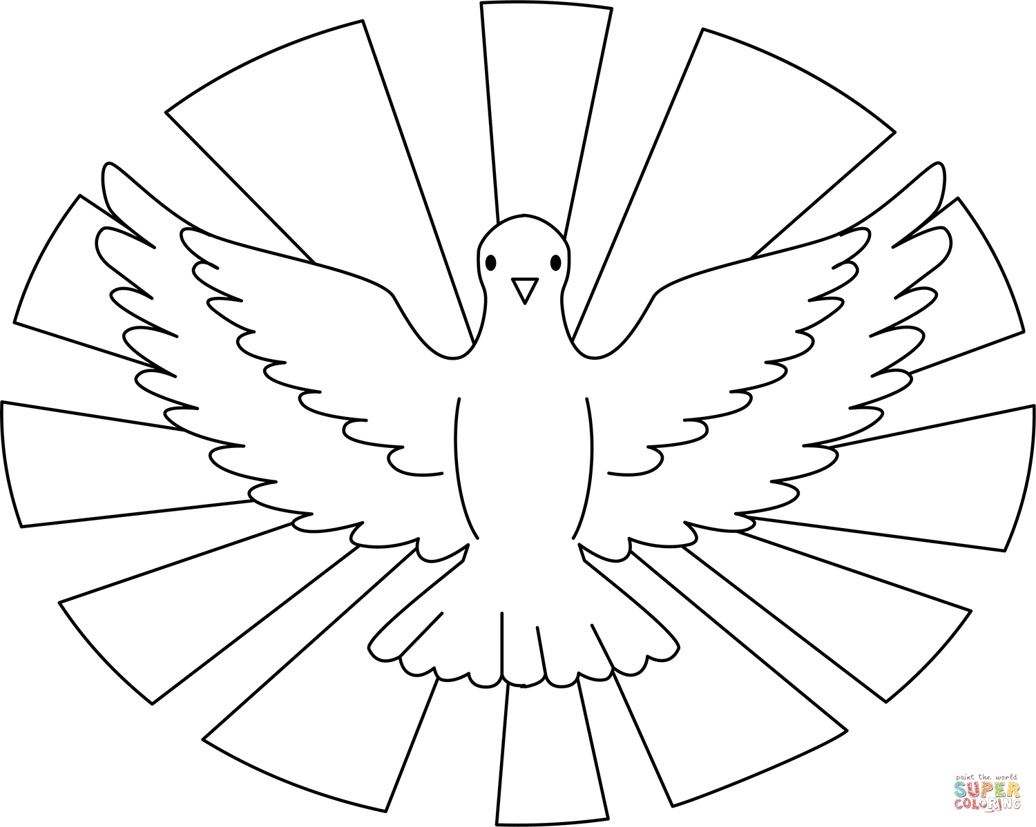 Holy spirit coloring page free printable coloring pages